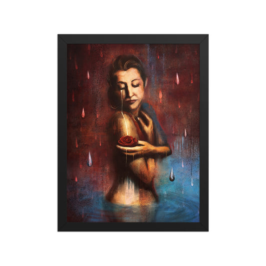 Beauty's Pain, framed
