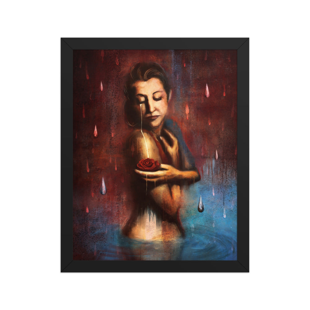Beauty's Pain, framed