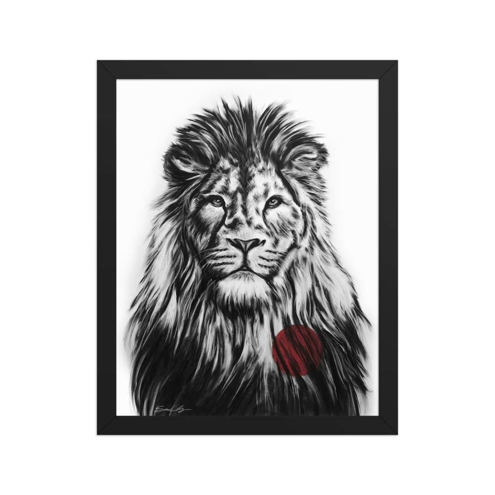 I Am With You, framed