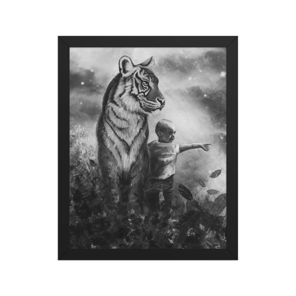 Little Explorer, framed