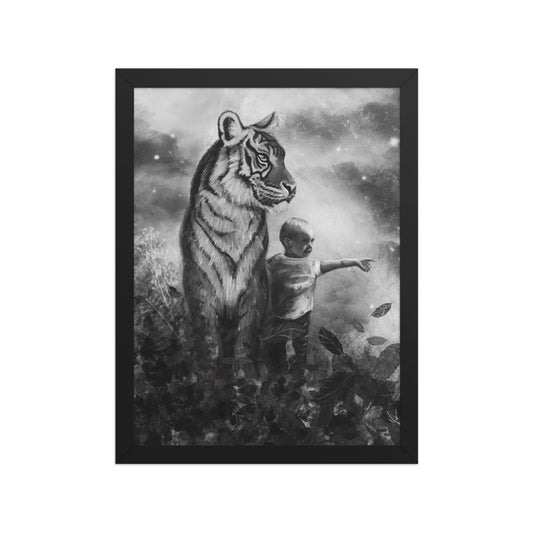 Little Explorer, framed