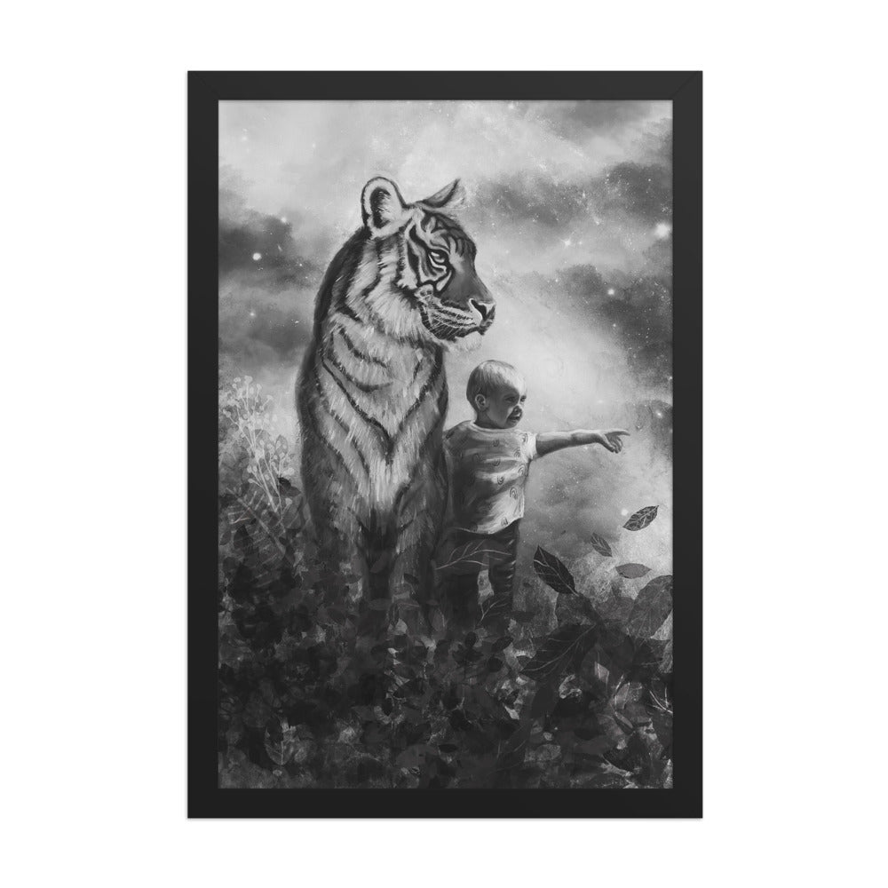 Little Explorer, framed