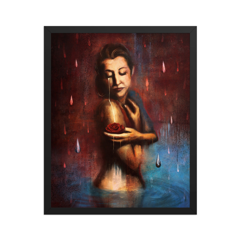 Beauty's Pain, framed