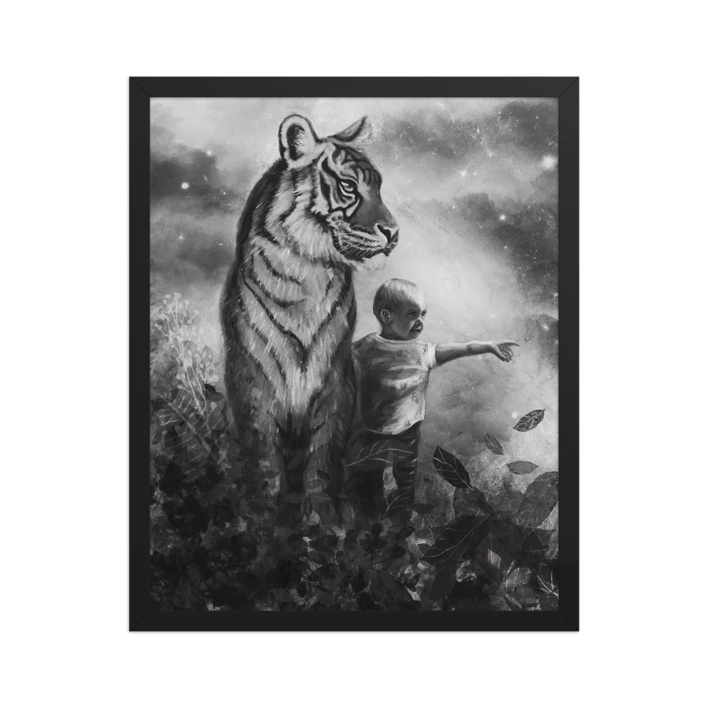 Little Explorer, framed