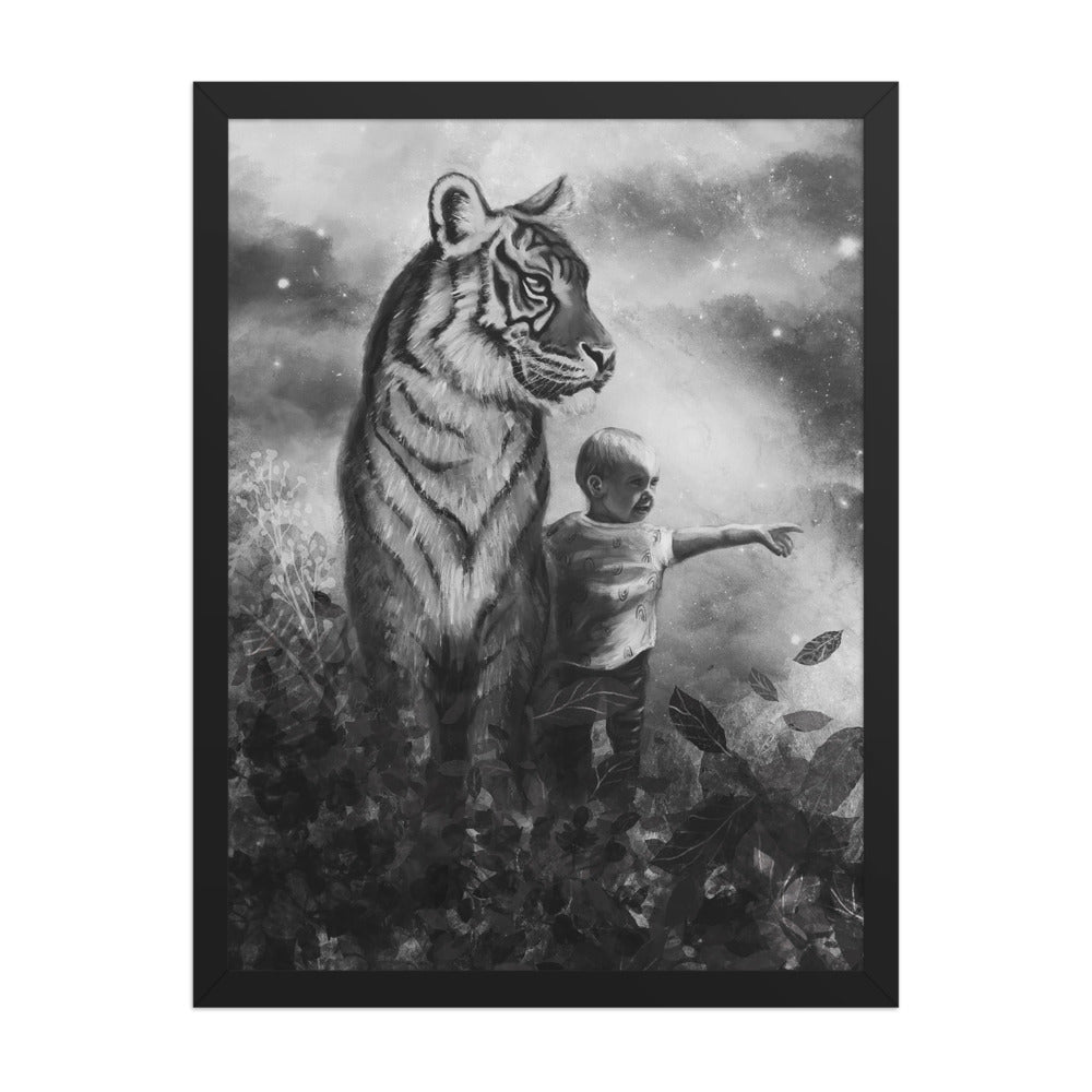 Little Explorer, framed