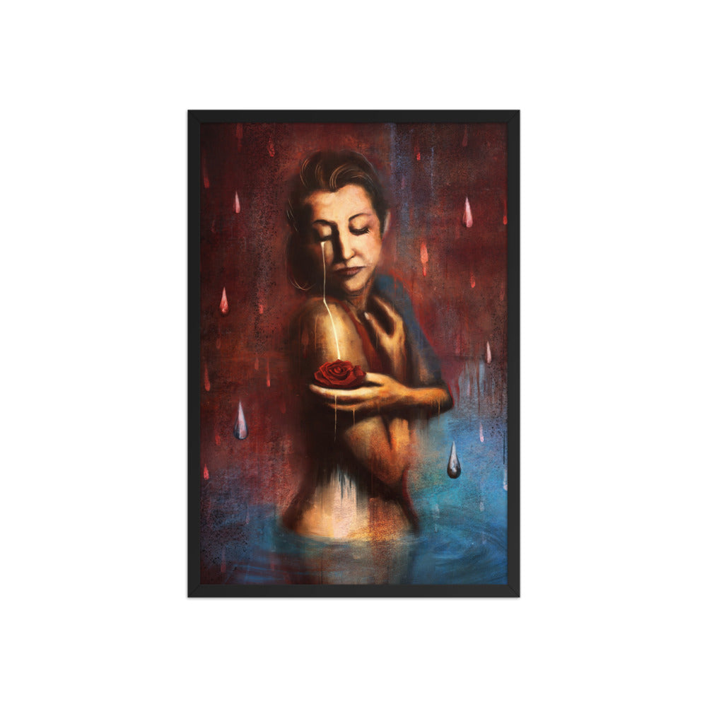 Beauty's Pain, framed