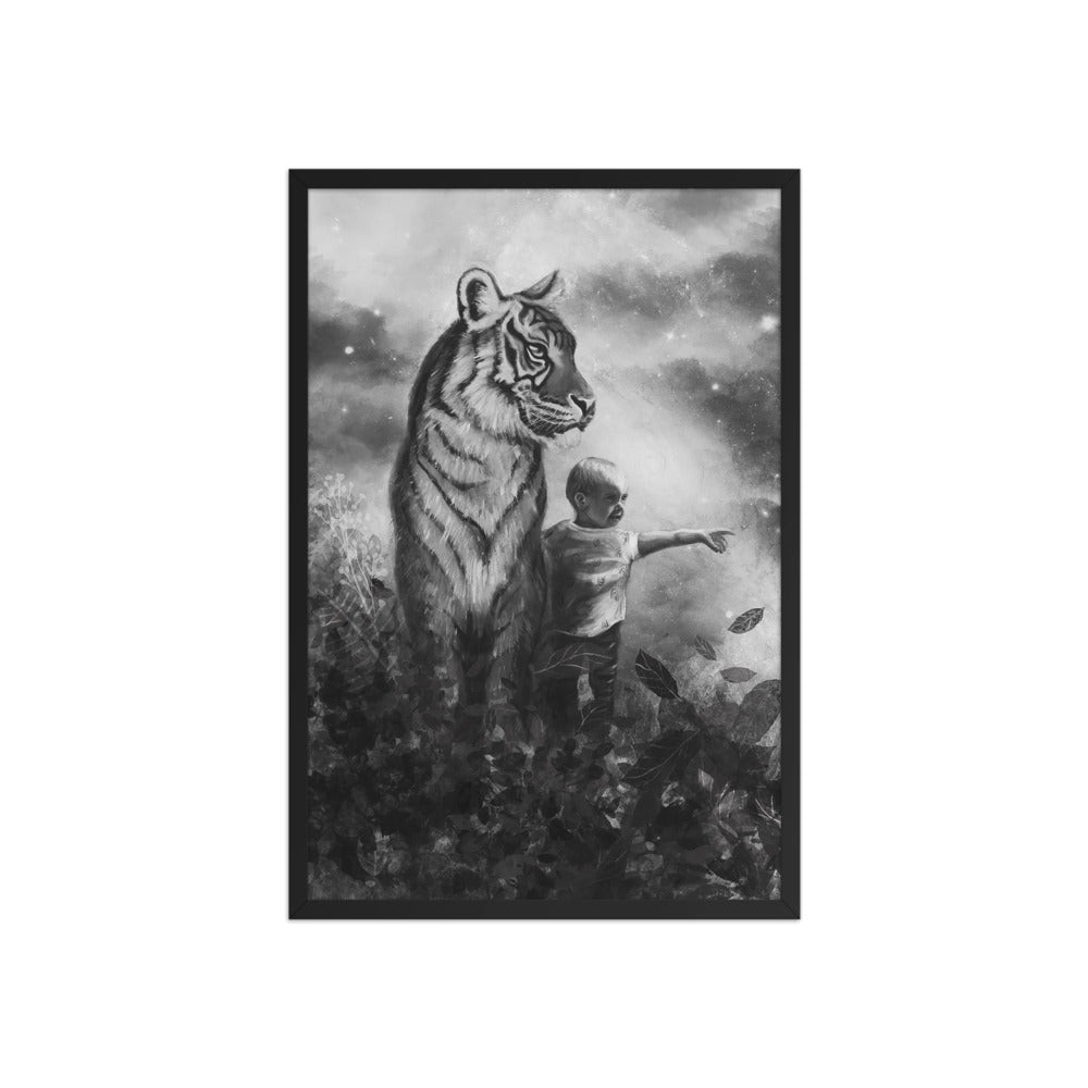 Little Explorer, framed