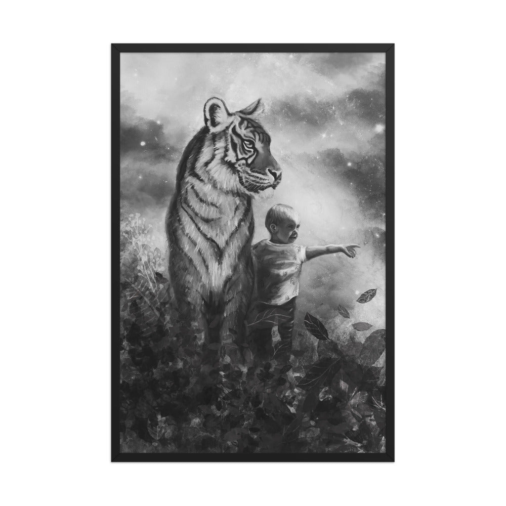 Little Explorer, framed