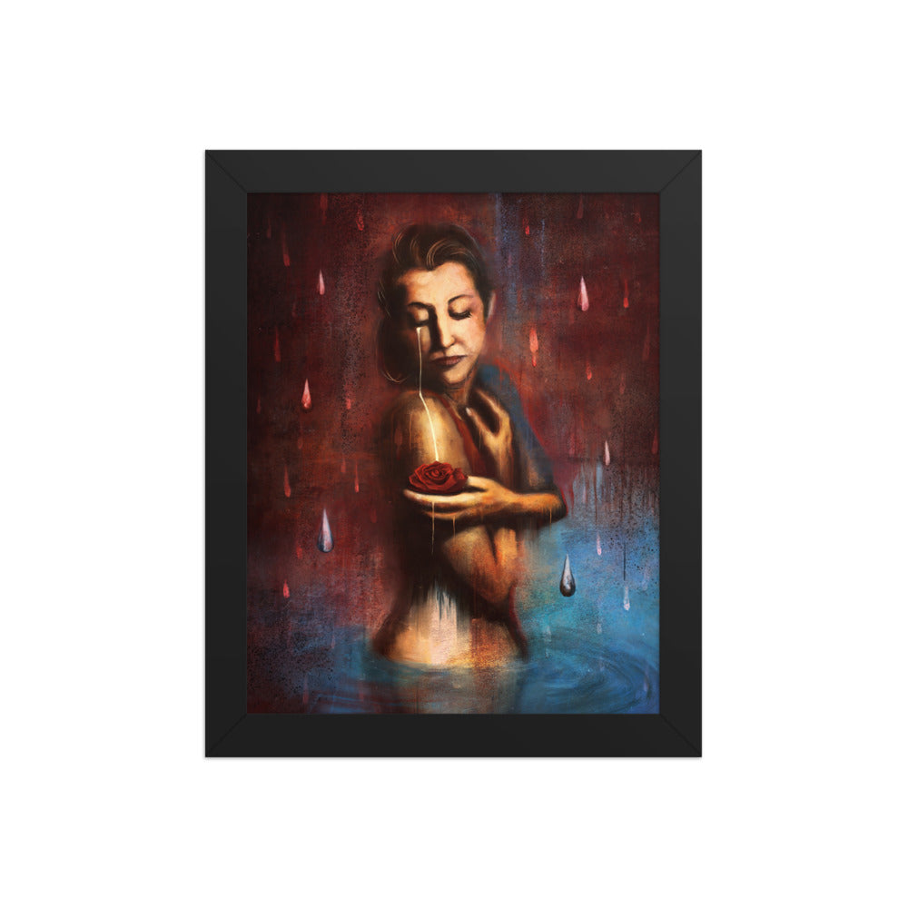 Beauty's Pain, framed