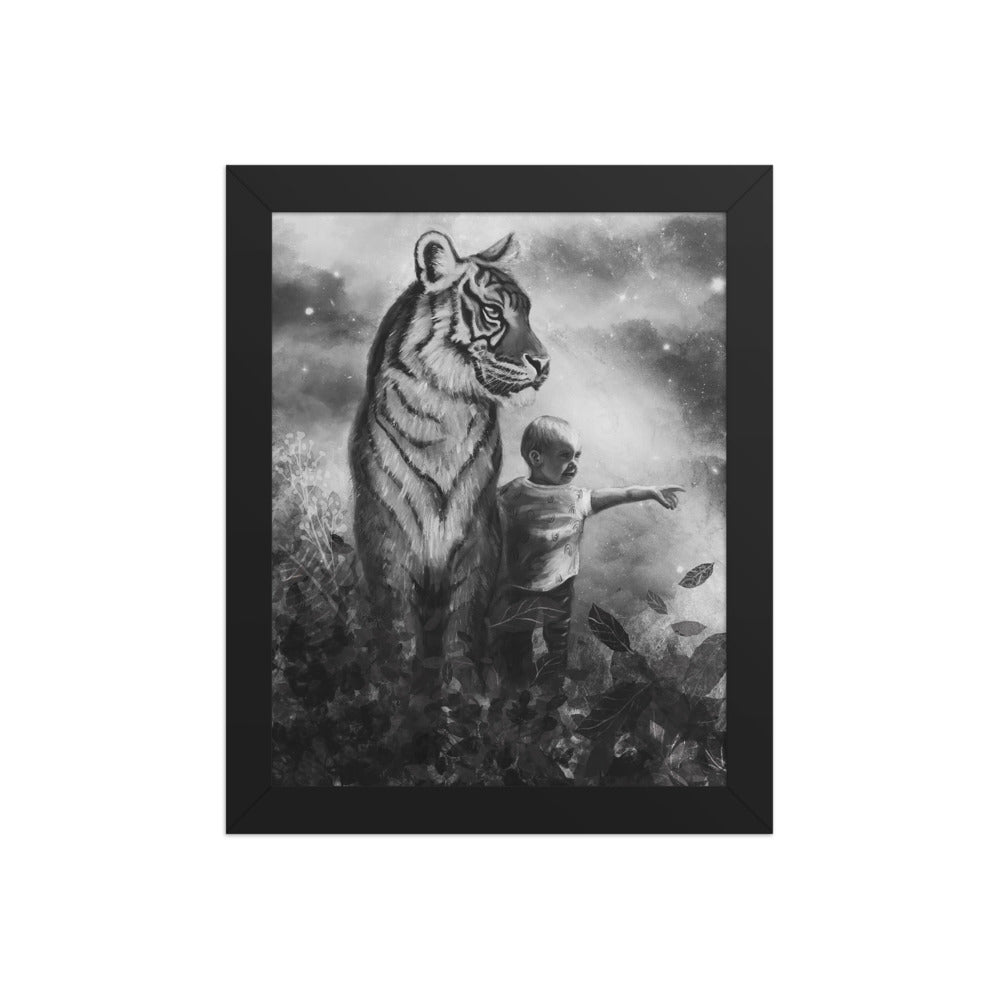 Little Explorer, framed