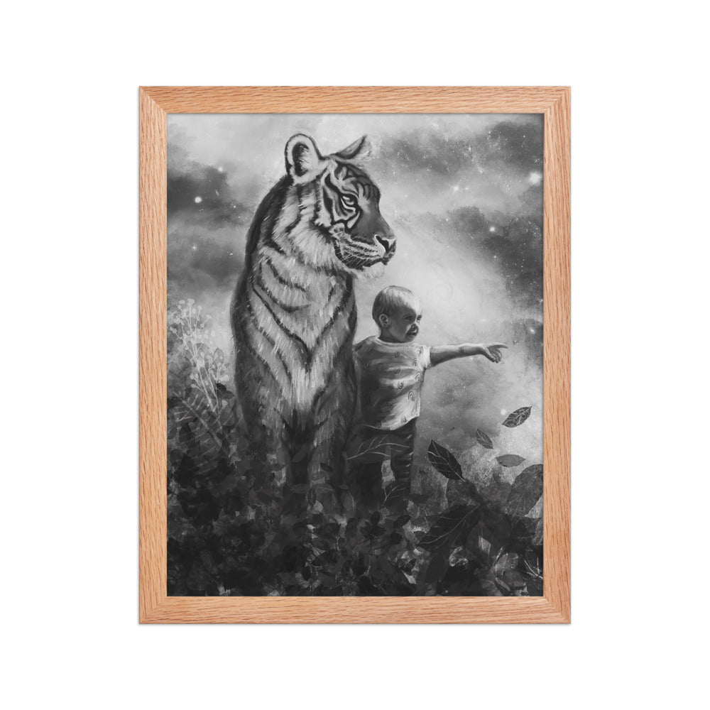 Little Explorer, framed