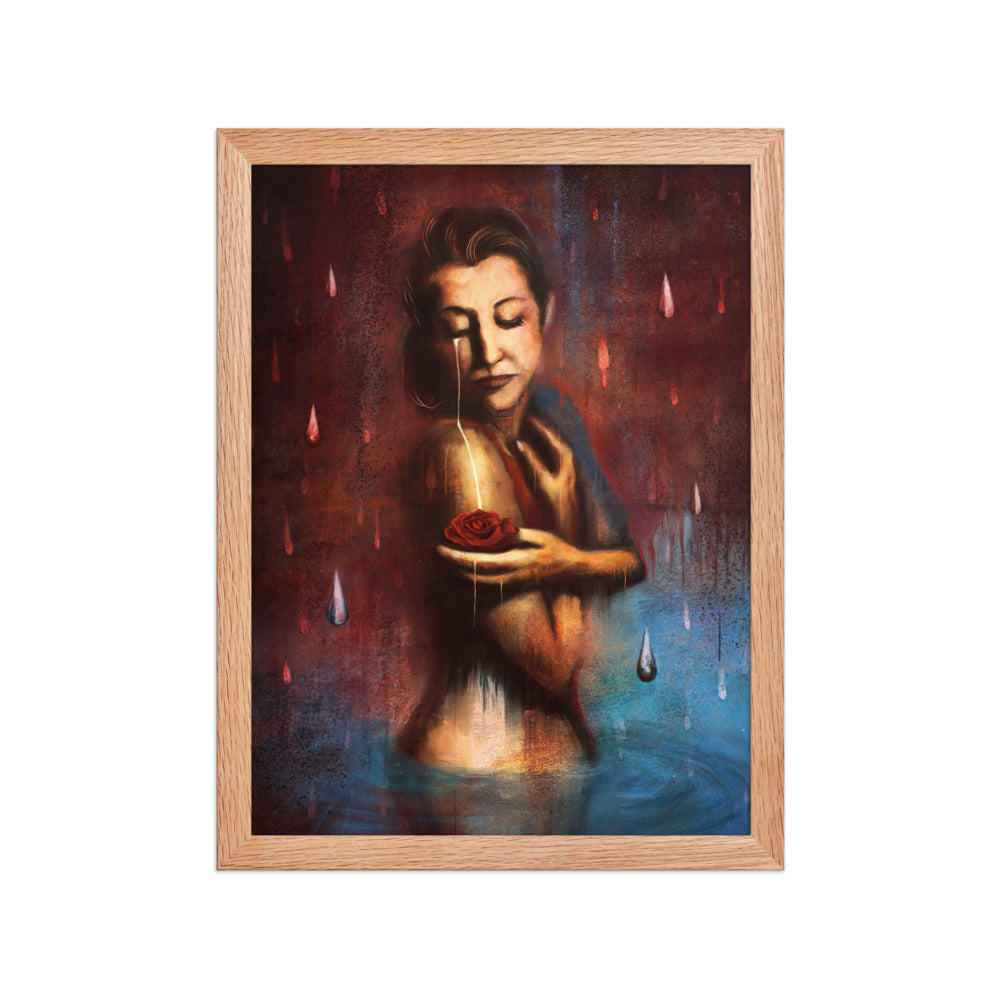 Beauty's Pain, framed