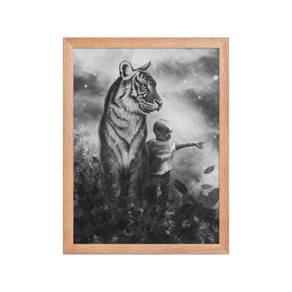 Little Explorer, framed