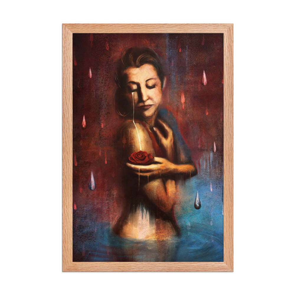 Beauty's Pain, framed