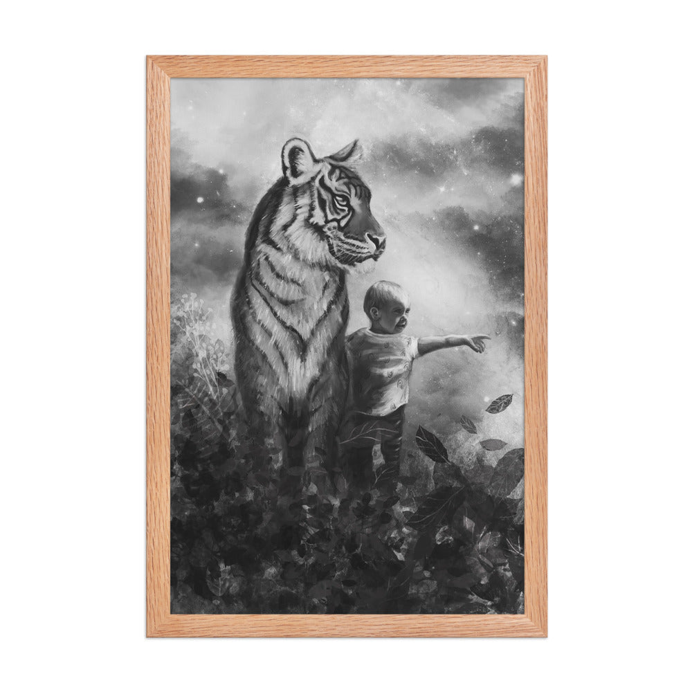Little Explorer, framed