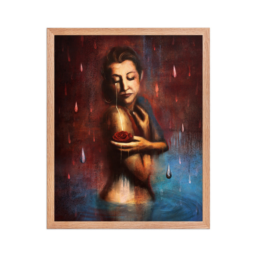 Beauty's Pain, framed