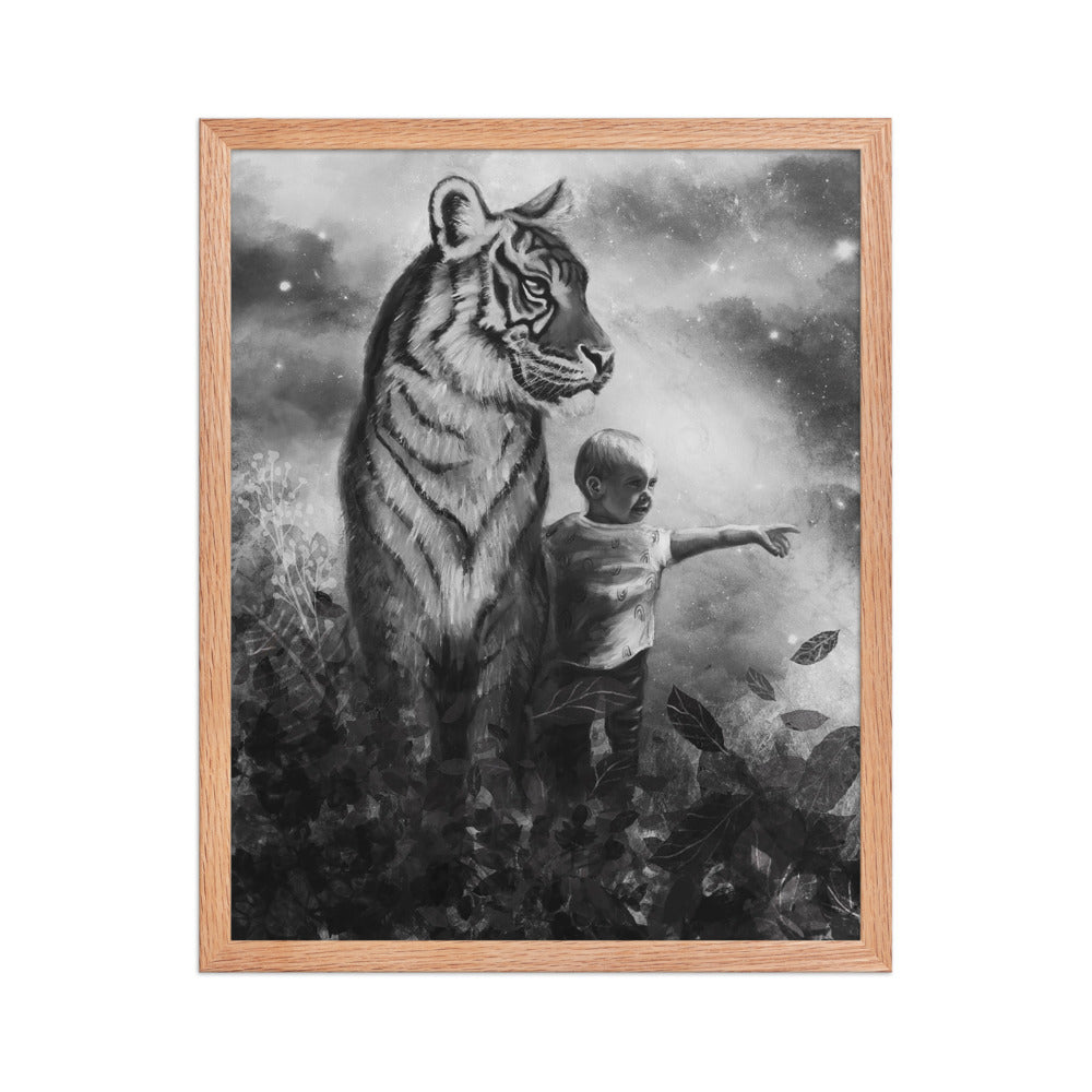 Little Explorer, framed
