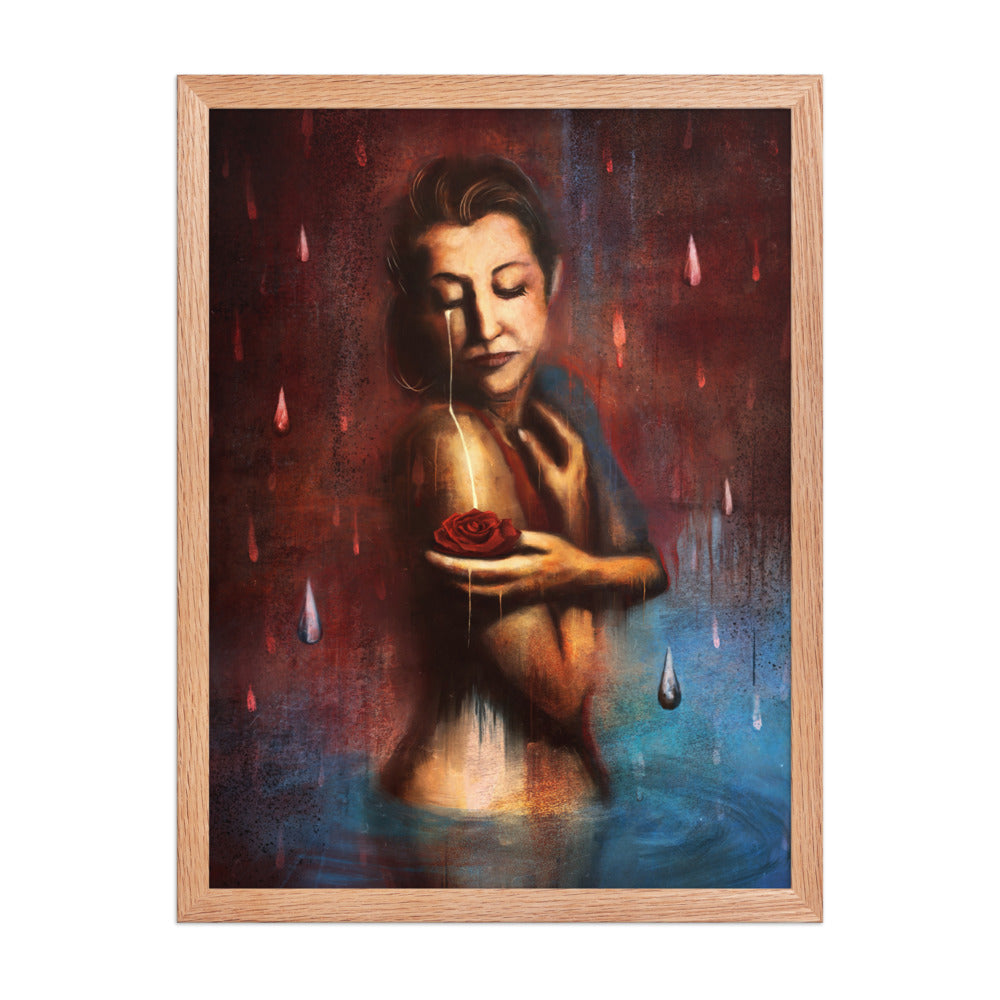 Beauty's Pain, framed