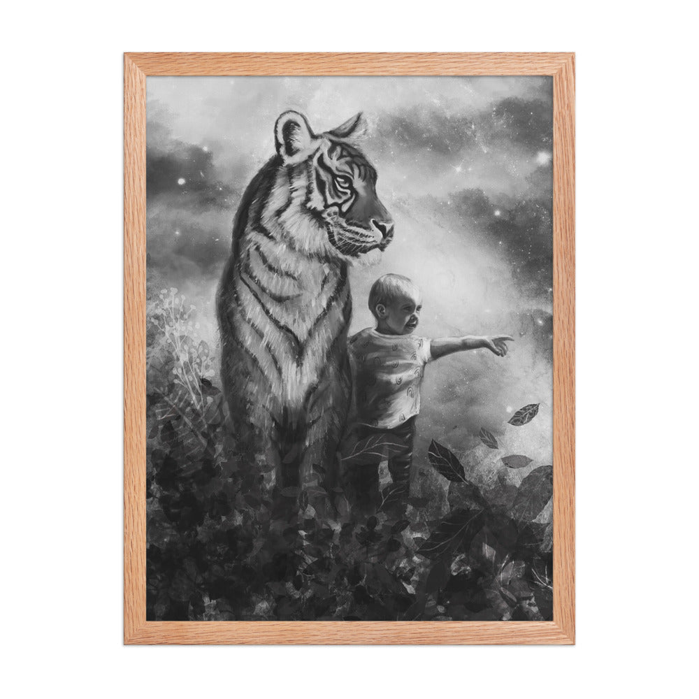 Little Explorer, framed
