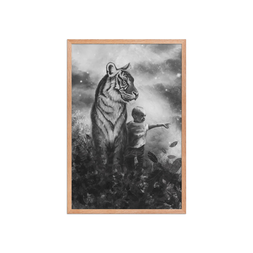 Little Explorer, framed