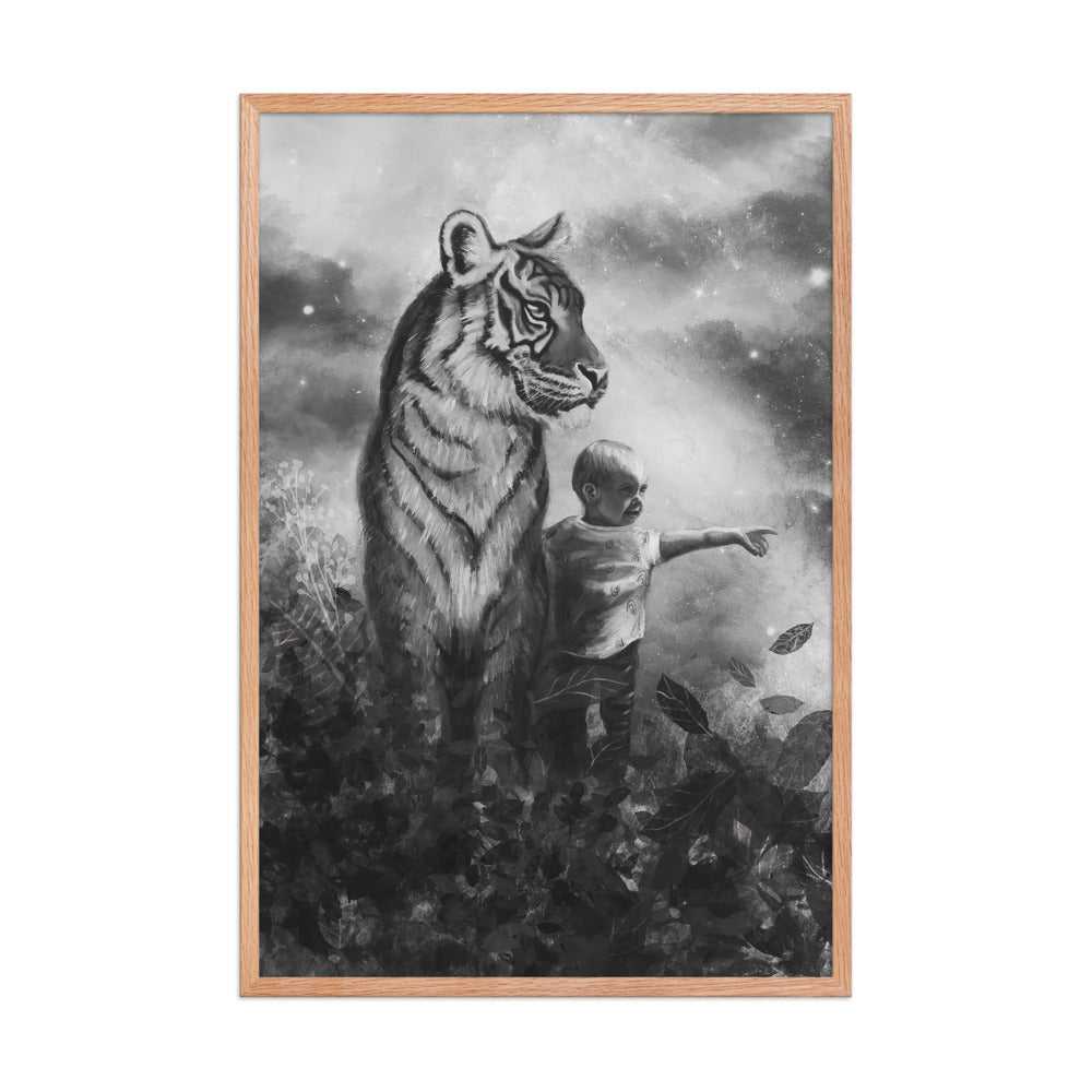 Little Explorer, framed