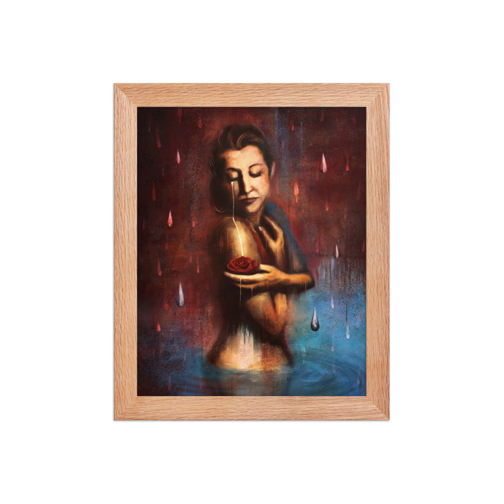 Beauty's Pain, framed