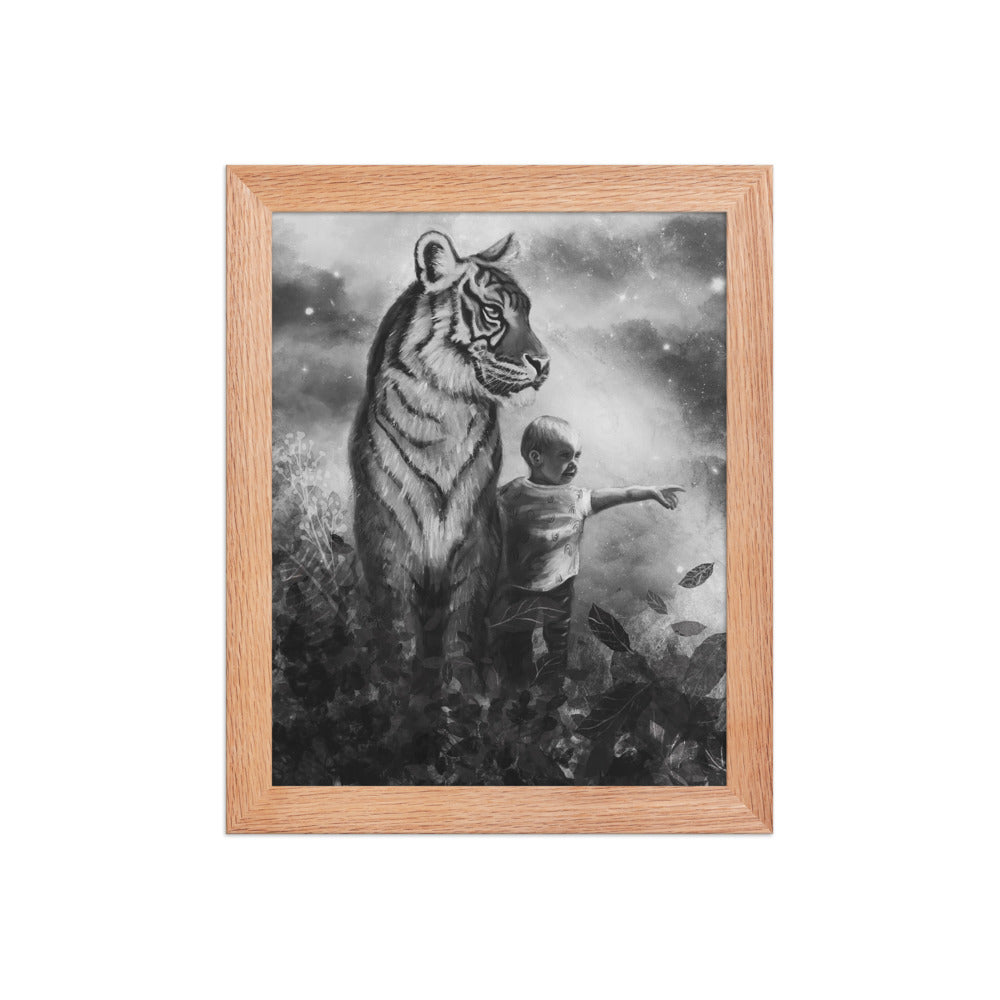 Little Explorer, framed