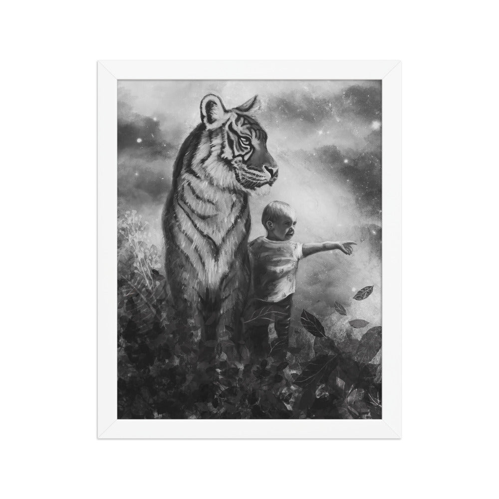 Little Explorer, framed