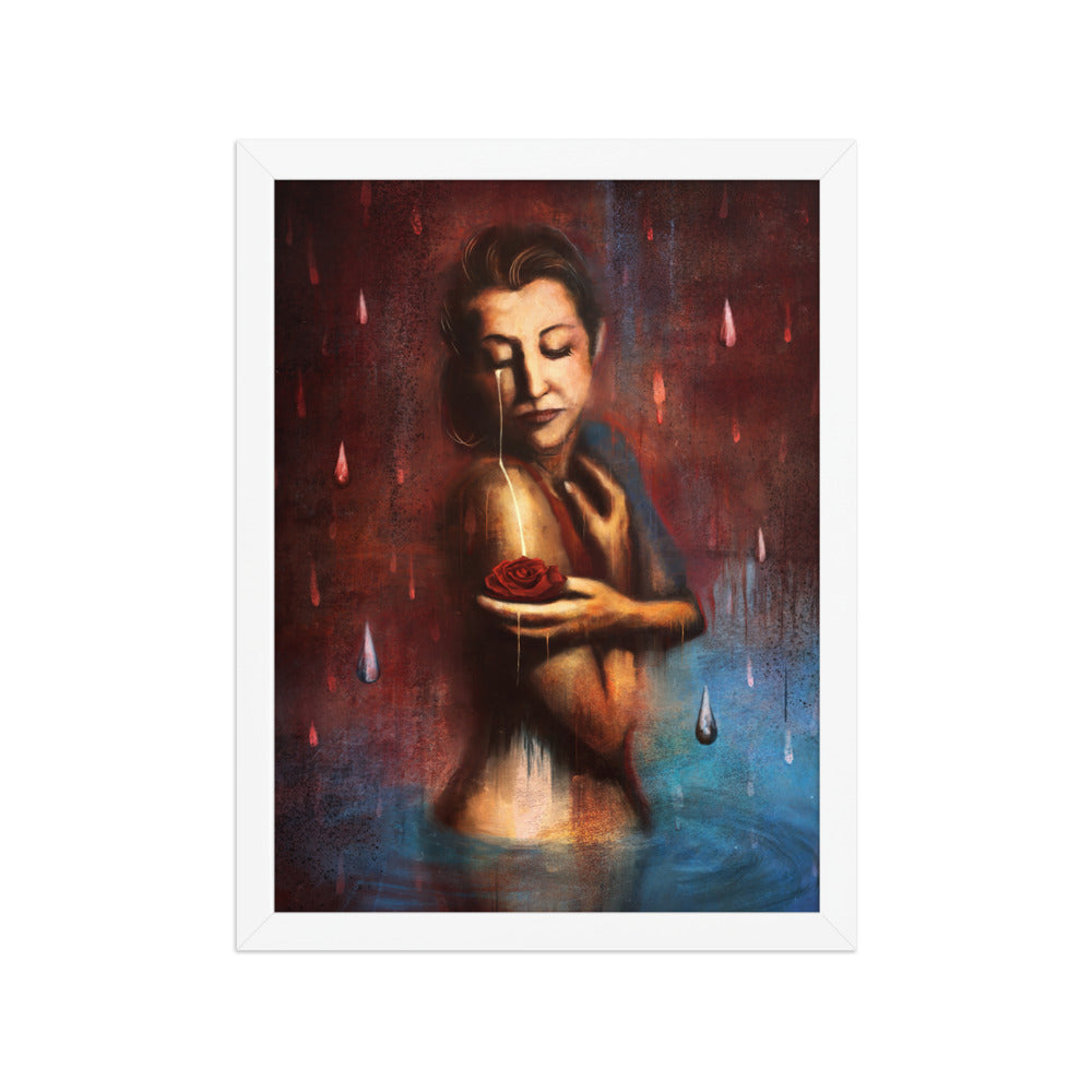 Beauty's Pain, framed