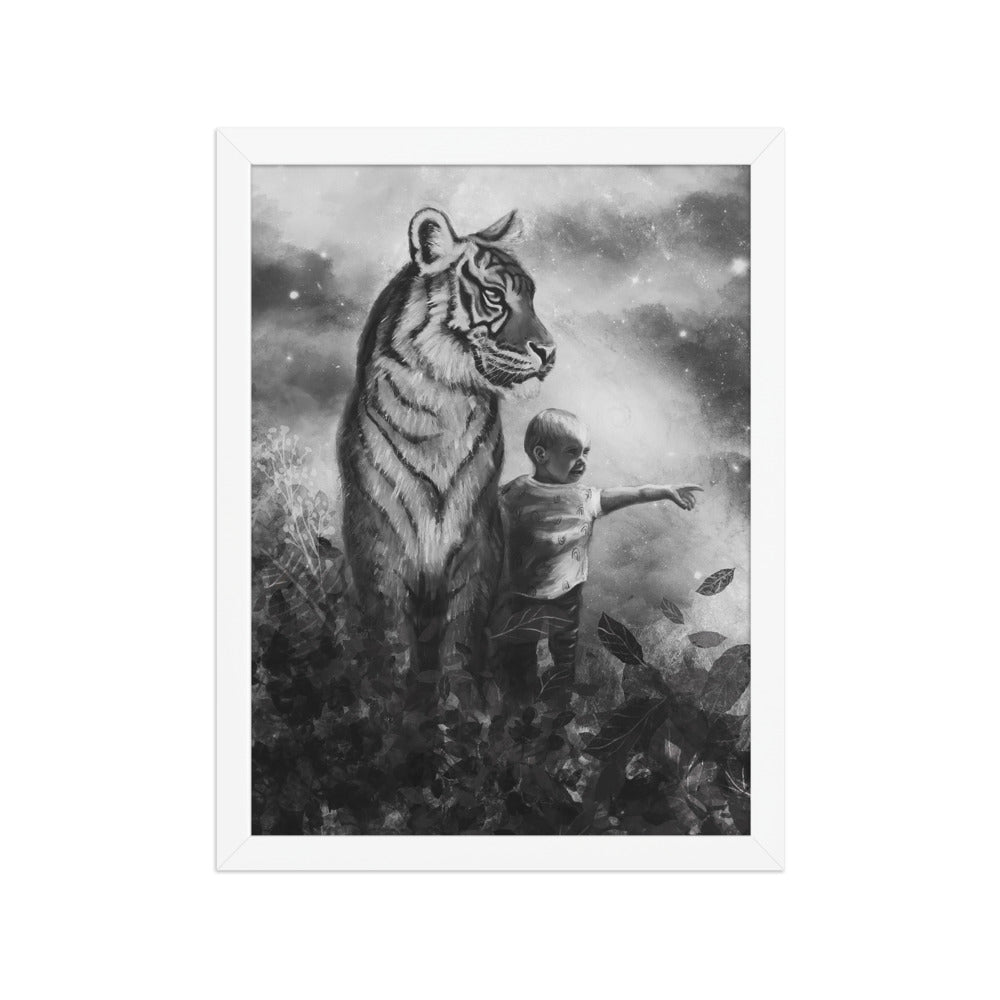 Little Explorer, framed