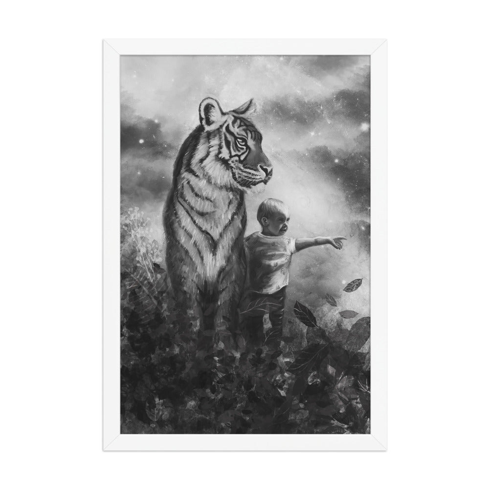 Little Explorer, framed