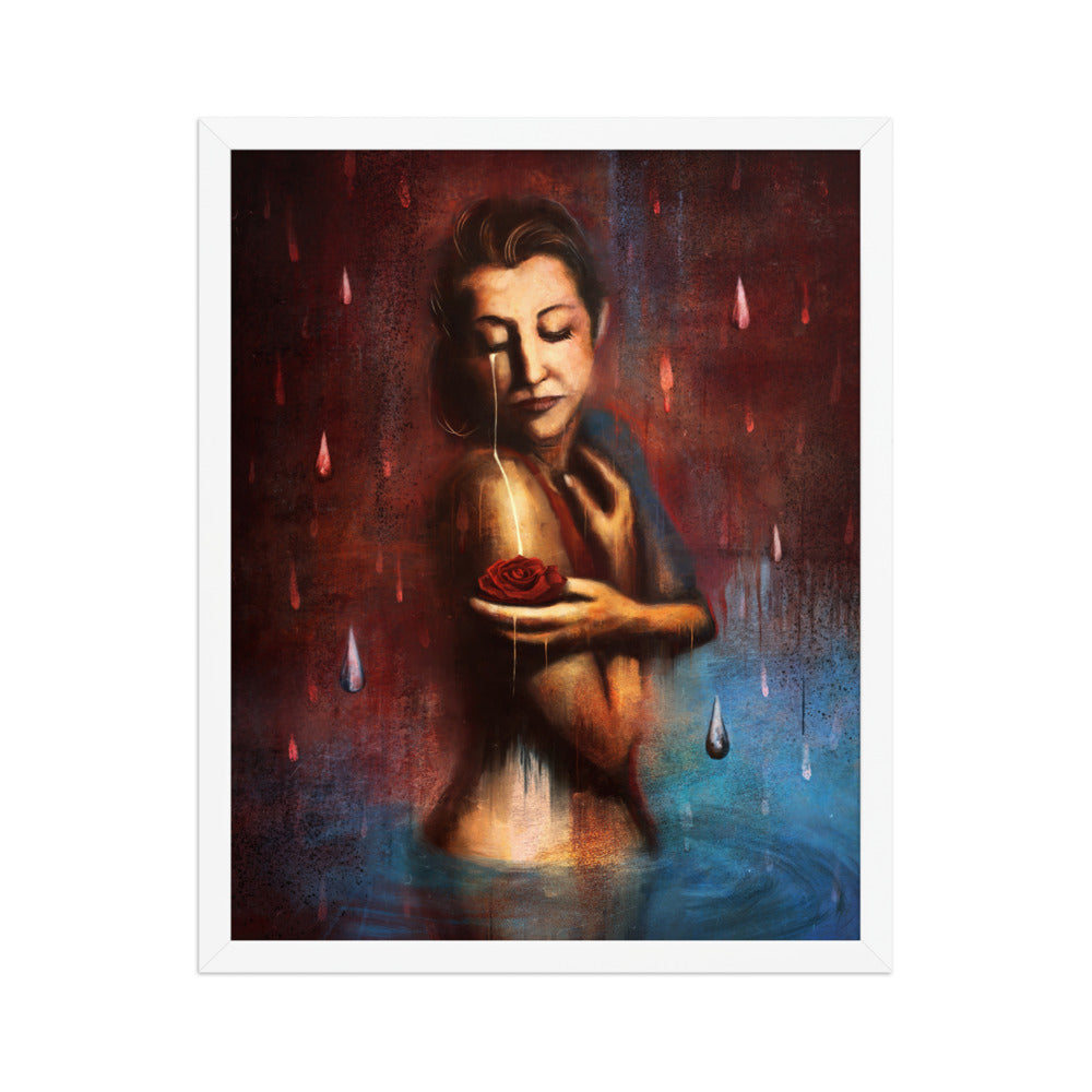 Beauty's Pain, framed