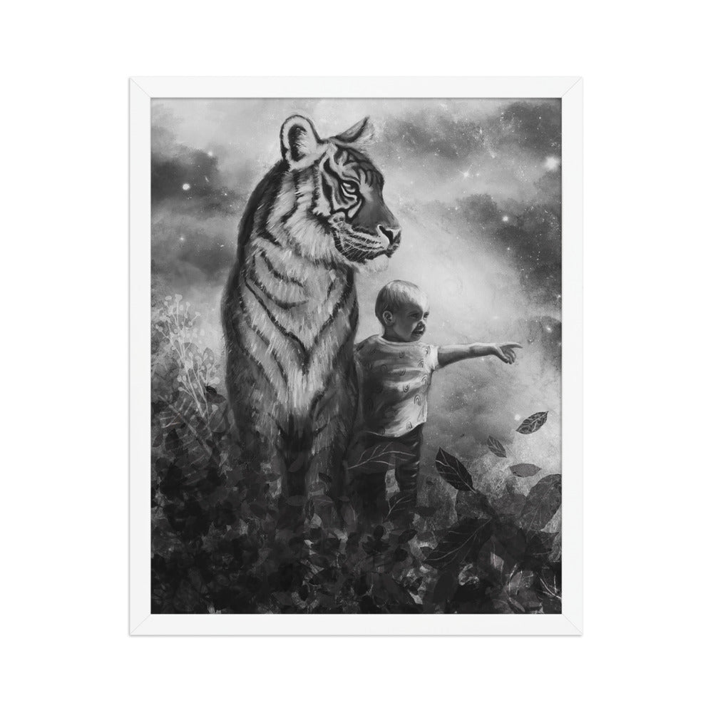 Little Explorer, framed