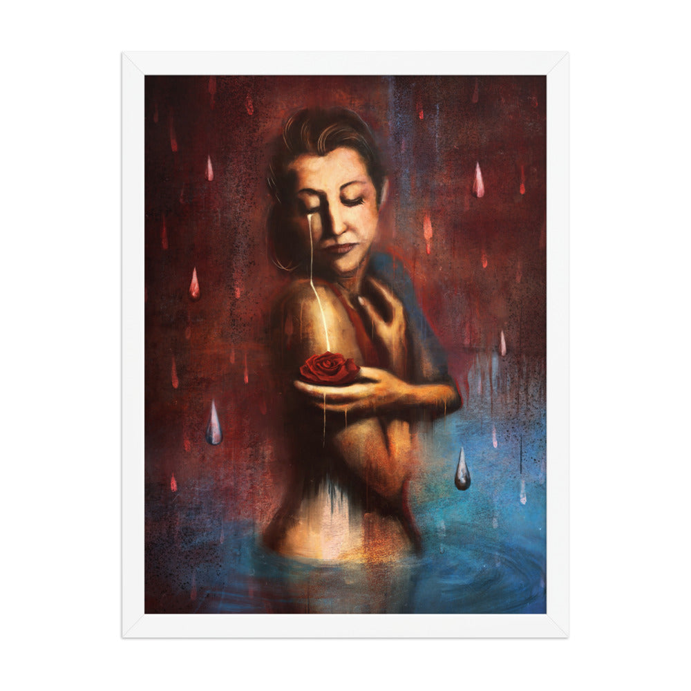 Beauty's Pain, framed
