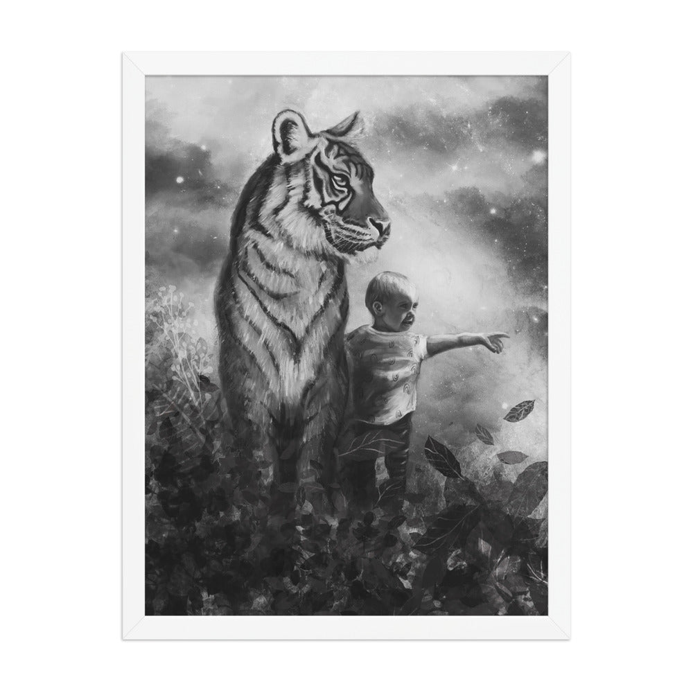 Little Explorer, framed