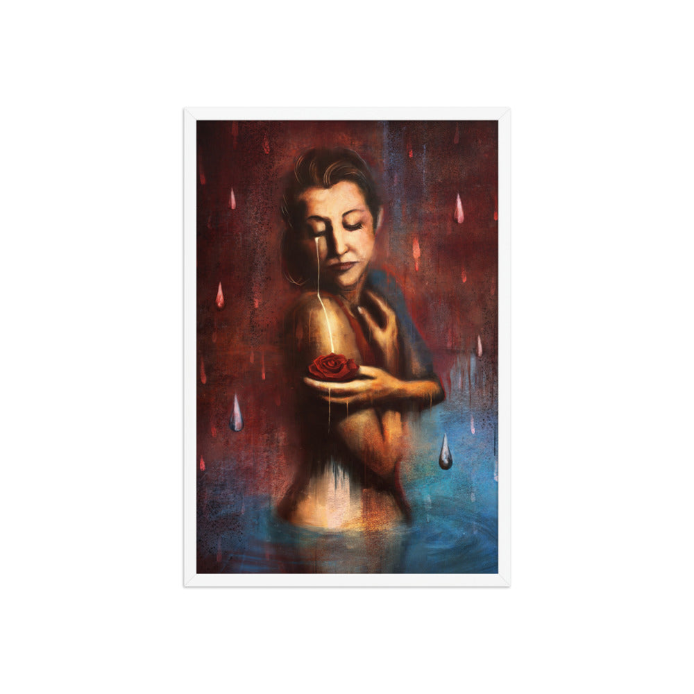 Beauty's Pain, framed
