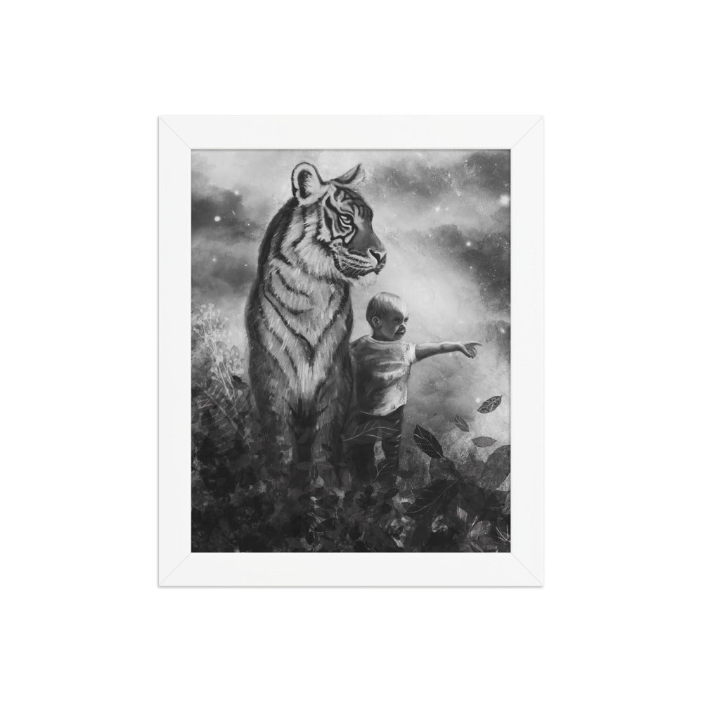 Little Explorer, framed